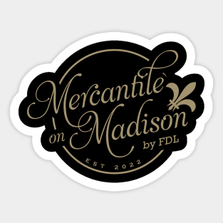 Mercantile on Madison circle Sticker